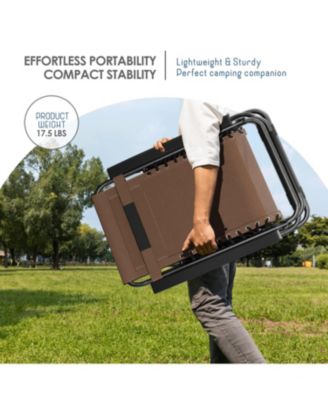 Outdoor Patio Zero Gravity Chair - Reclining Lounge Chair with Pillow & Cup Holders