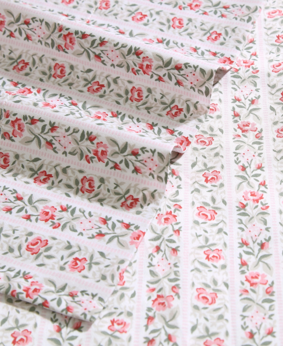 Laura Ashley Closeout!  300 Thread Count Cotton Sateen 4-pc. Sheet Set, Queen In Pink