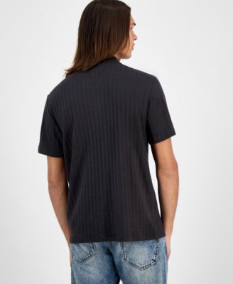 Men's Grady Short Sleeve Textured Quarter-Zip Polo Sweater