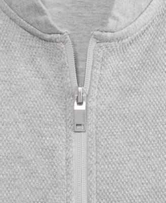 Men's Piqué Knit Bomber Jacket, Created for Macy's