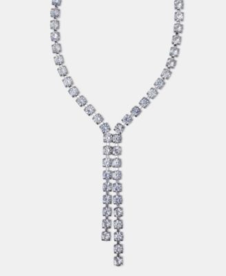 I.N.C. International Concepts - Crystal Lariat Necklace, 22-1/2" + 3" extender