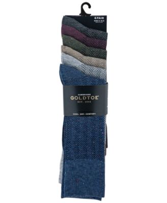 Men's 6-pack Cambridge Solid Crew Socks