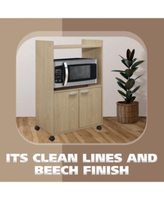 Ayla 2-Door Kitchen Microwave Cart