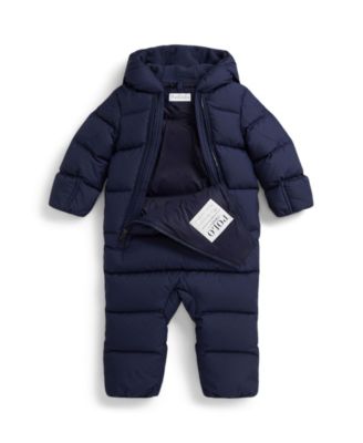 Baby Boys' Down Hooded Snowsuit
