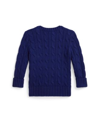 Baby Boys' Cable-Knit Cotton Sweater