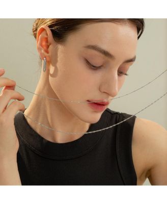 Angie Rectangular Hoop Earrings