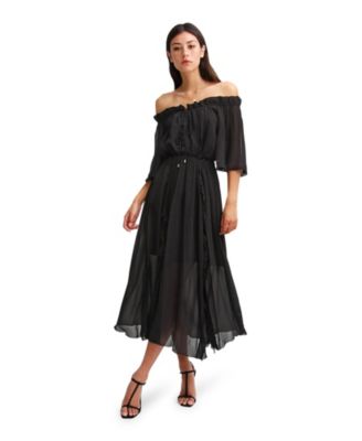 Women's Amour Ruffled Midi Dress