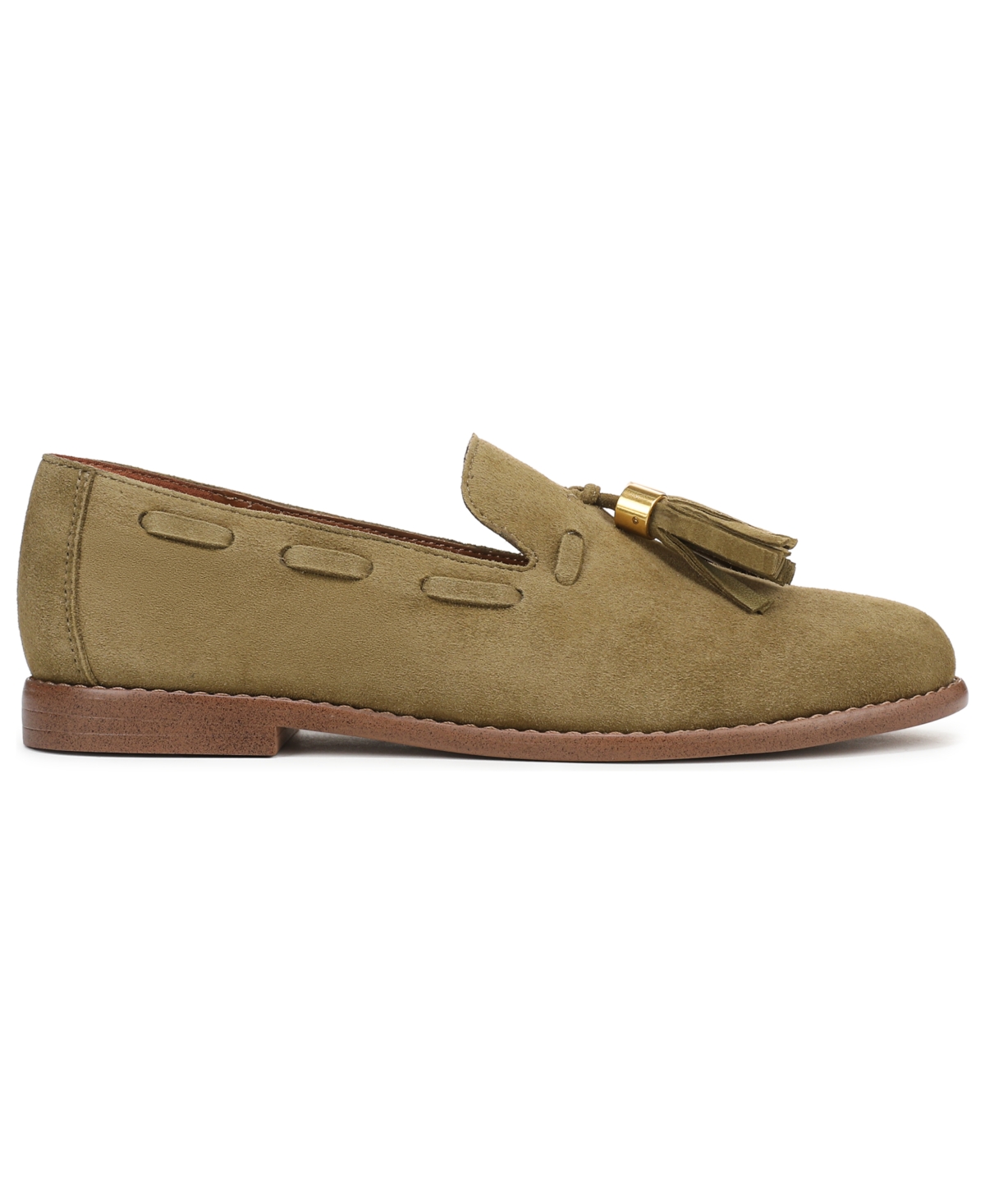 Franco Sarto Women's Hartlie Round Toe Low Profile Tassel Loafers In Green