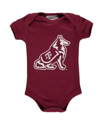 Two Feet Ahead - Baby Boys and Girls Maroon Texas A&M Aggies Big Logo Bodysuit