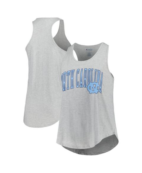 Женские топы Profile Heather Gray North Carolina Tar Heels Arch Logo Racerback Scoop Neck