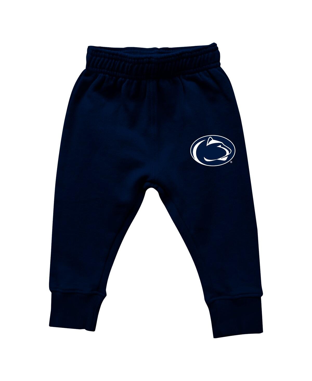 Wes & Willy Infant  Penn State Nittany Lions Colorblock Pullover Hoodie And Sweatpants Set In Multi