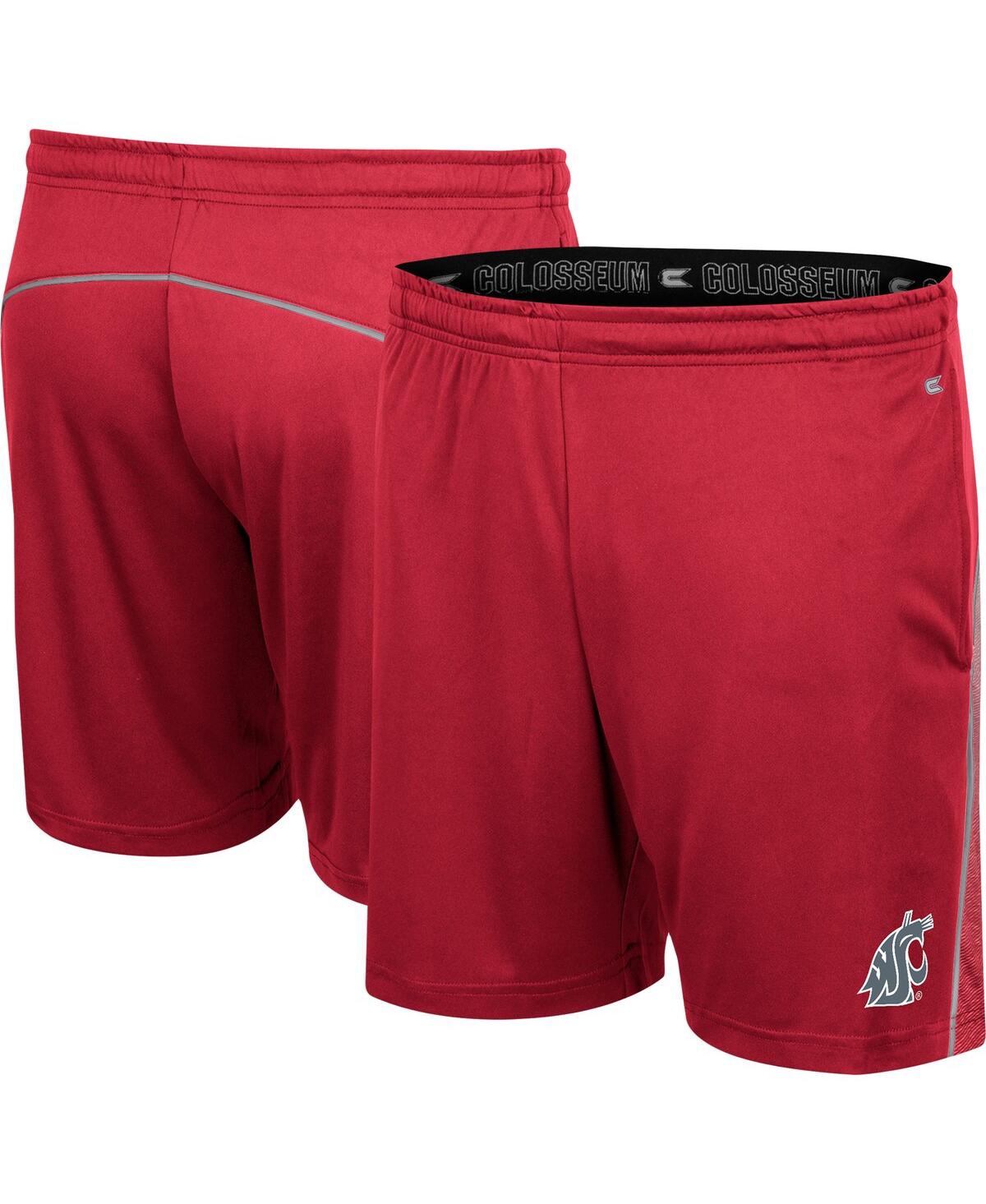 Colosseum Men's Crimson Washington State Cougars Laws Of Physics Shorts In Red