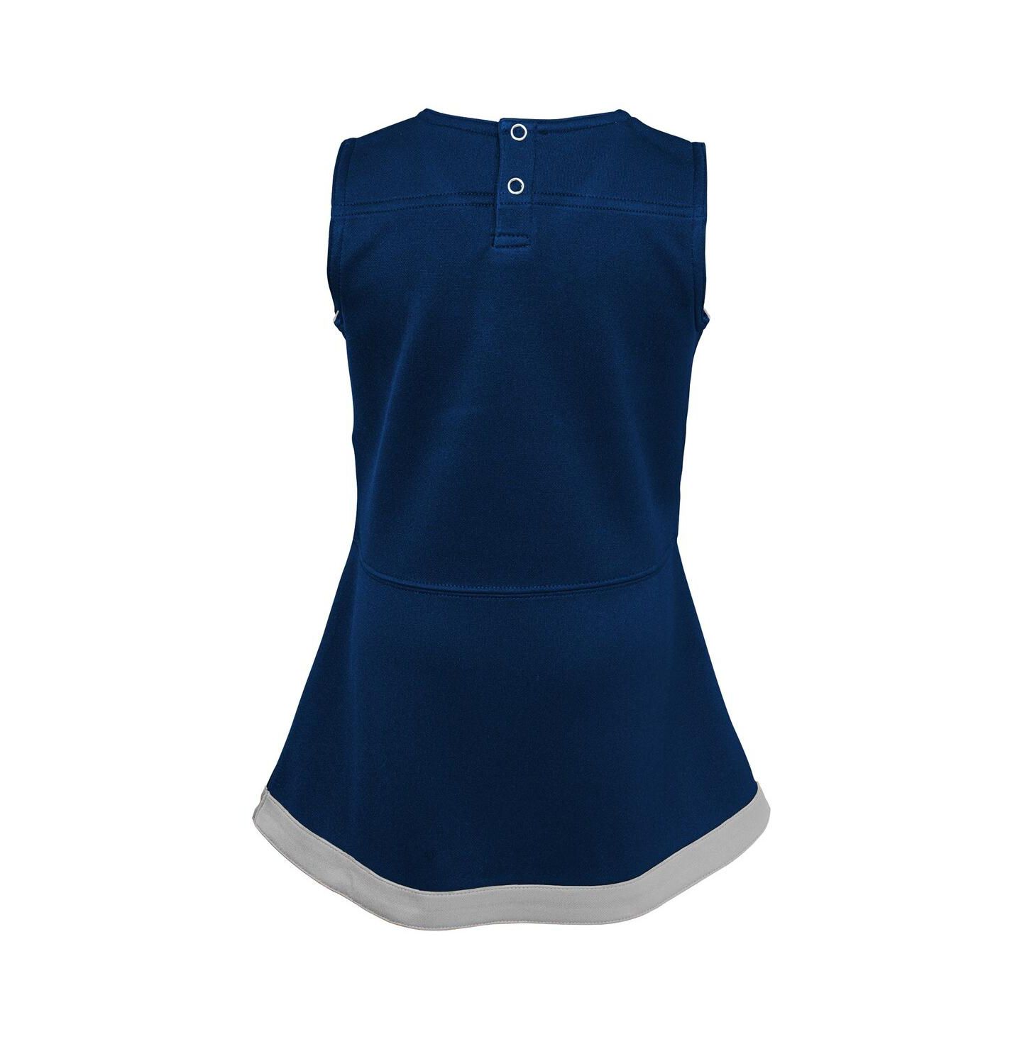 Платье Outerstuff Navy Penn State Nittany Lions Cheer Captain Jumper Dress для девочек — фото 3
