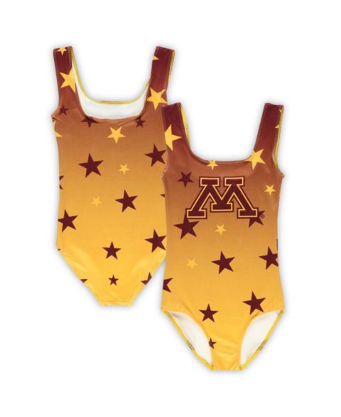 Купальники ZooZatz Big Boys and Girls Gold Minnesota Golden Gophers Dance Leotard