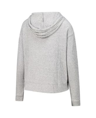 Women's Gray Cleveland Browns Juniper Long Sleeve Hoodie Top and Shorts Set