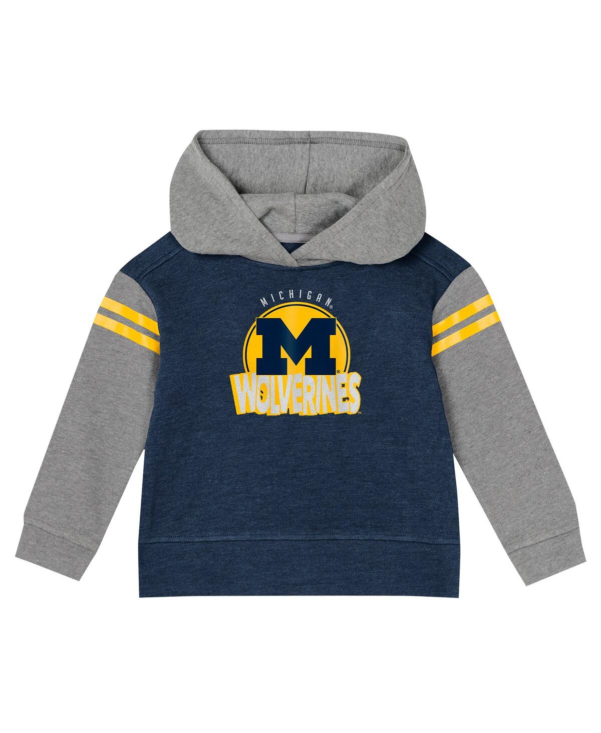 Outerstuff Baby Boys and Girls Navy Michigan Wolverines Clubhouse Pullover Hoodie Legging Set