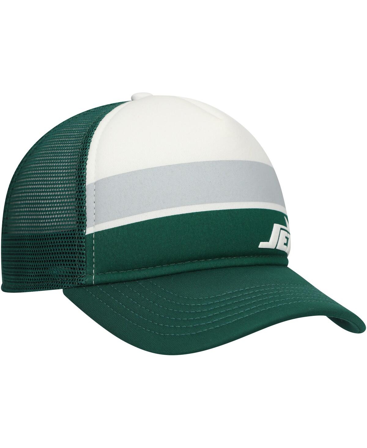 New Era Preschool Green New York Jets Sport Night Color Block 9forty A-frame Trucker Adjustable Hat In Green