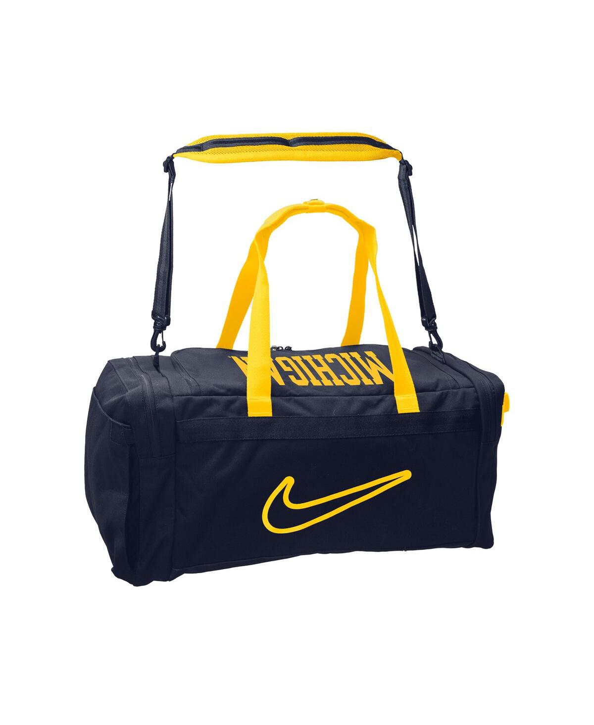 Nike Michigan Wolverines Utility Power Duffel Bag In Blue