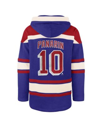 Men's Artemi Panarin Royal New York Rangers Big Tall Lace-up Pullover Hoodie