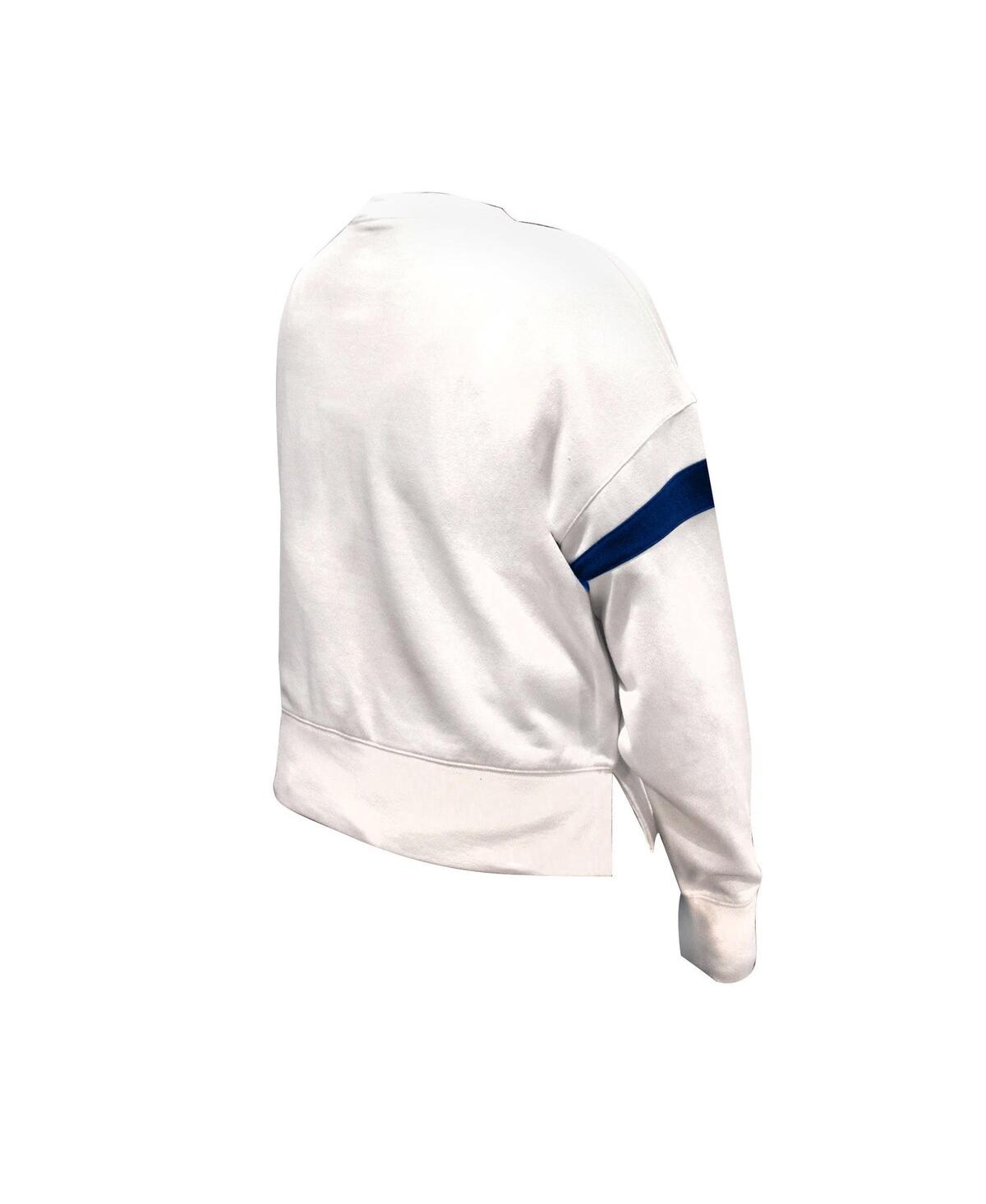 Fanatics Women's White Chicago Bears Plus Size Fleece Pullover Sweatshirt In White
