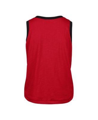 Women's Red Georgia Bulldogs Premier Ringer Tank Top