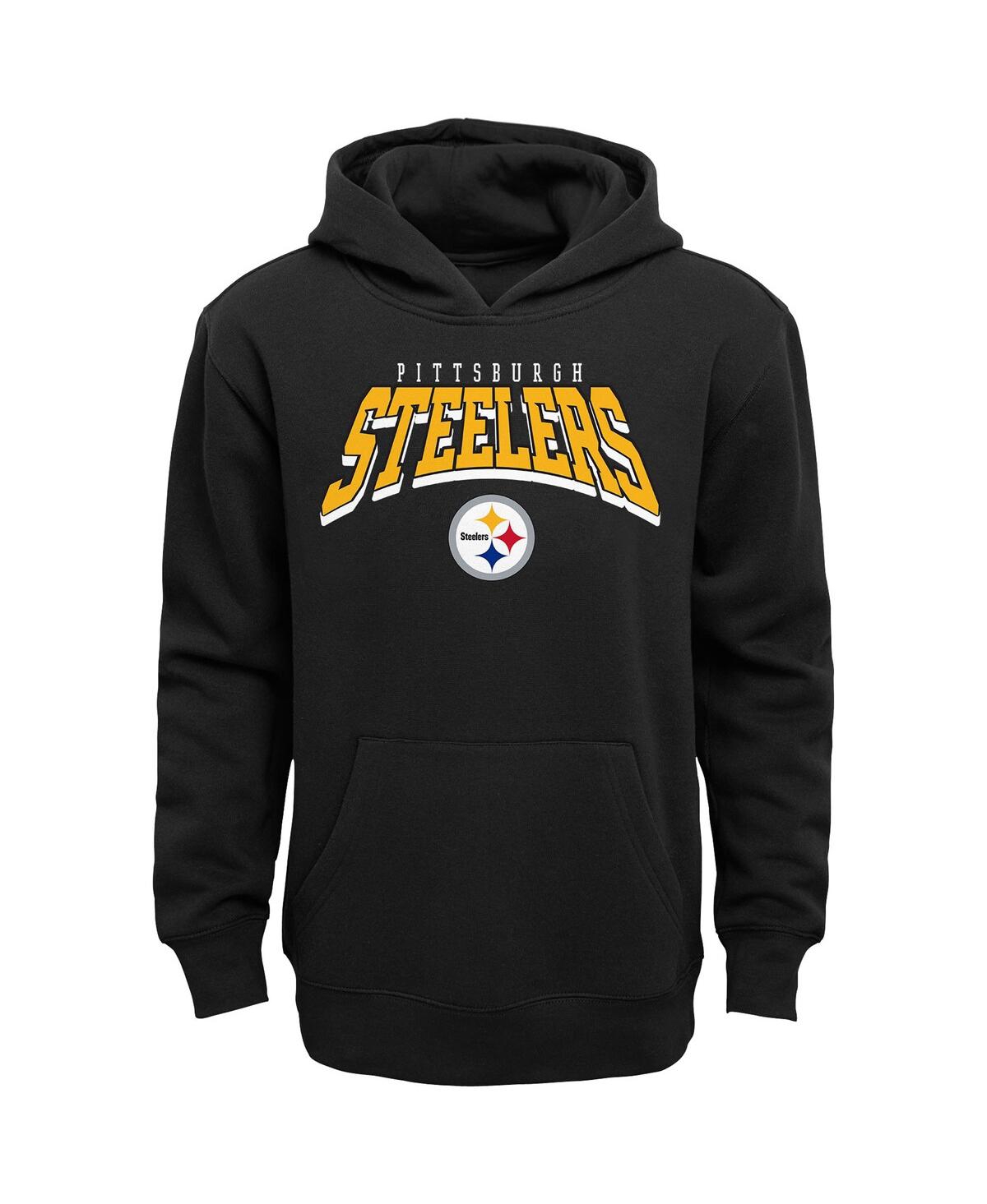 Outerstuff Toddler Pittsburgh Steelers Dynamic Duo Fleece Pullover Hoodie And Sweatpants Set In Black