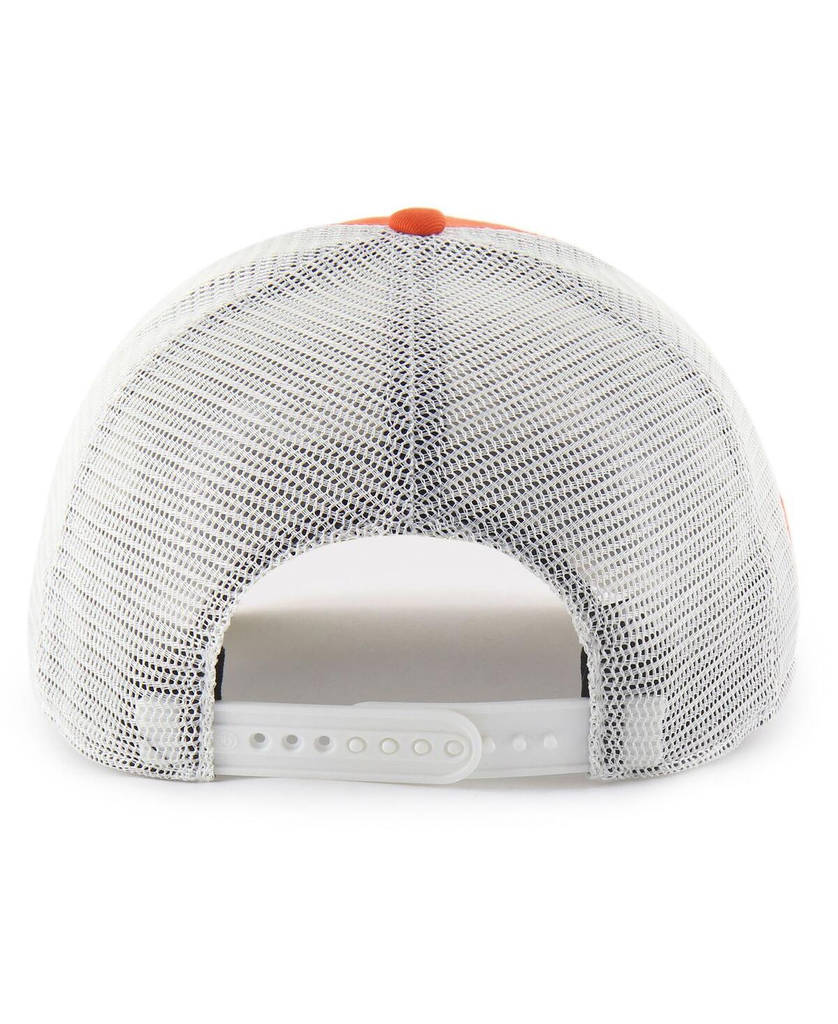 47 Brand Men's And Women's Orange Clemson Tigers Contemporary Basics Foundation Trucker Hitch Adjustable Hat In Orange