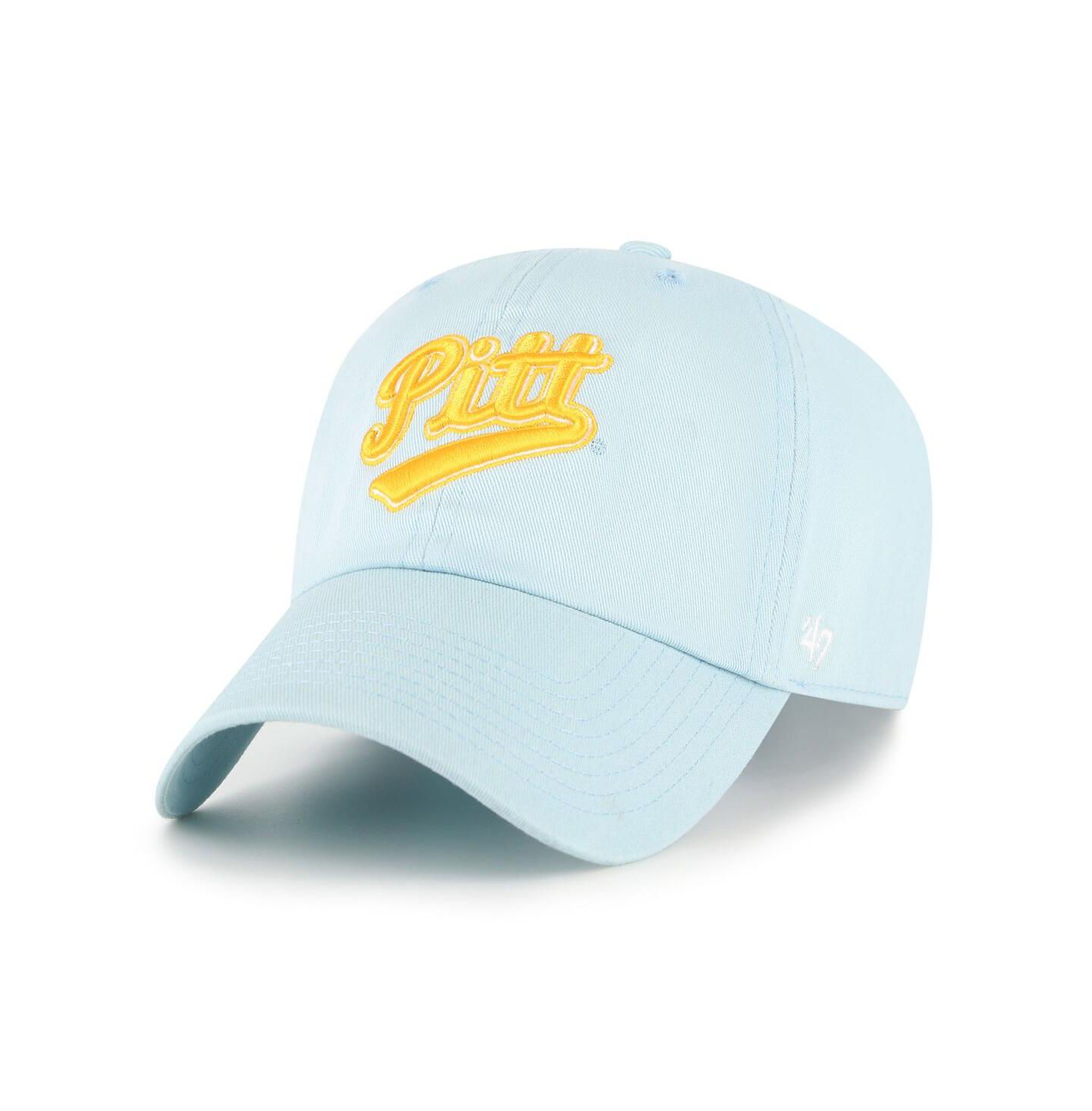 Мужская кепка '47 Brand Powder Blue Pitt Panthers Vault Clean Up Adjustable Hat — фото 1