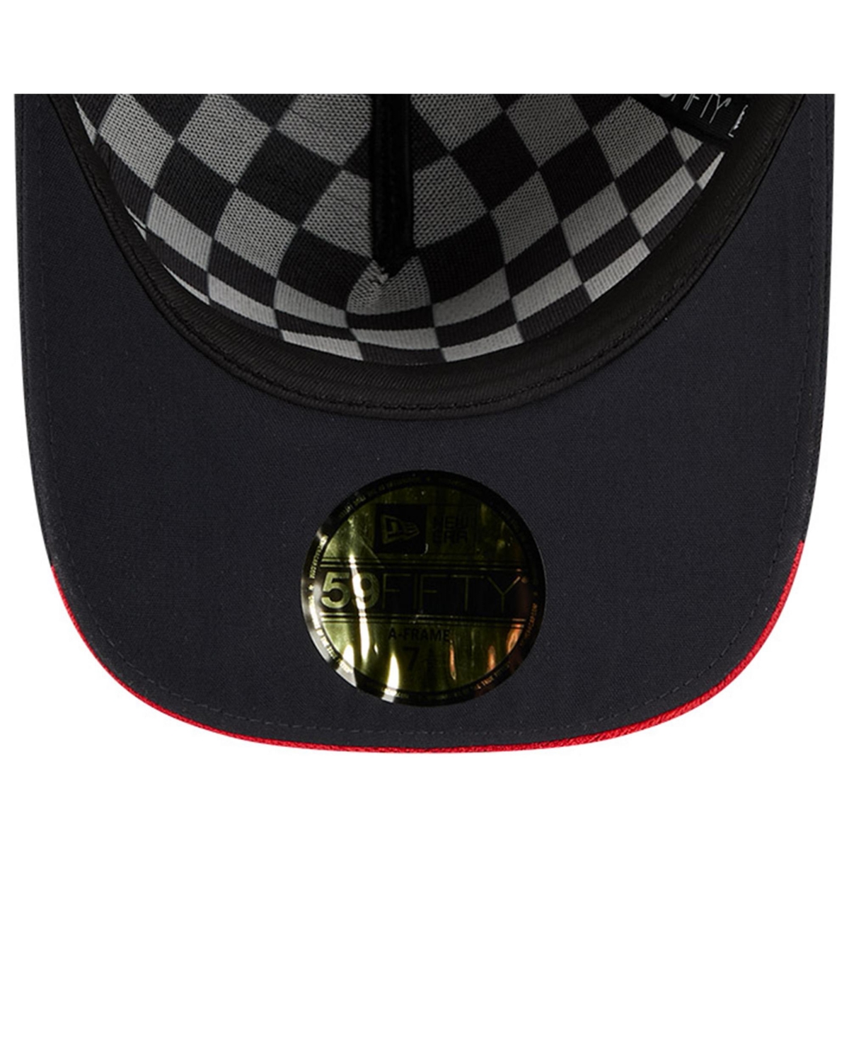 New Era Men's Navy Atlanta Braves 2025 Mlb Speedway Classic A-frame 59fifty Fitted Hat In Blue