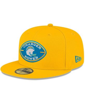 Men's Gold Los Angeles Chargers Charger Power 59FIFTY Fitted Hat