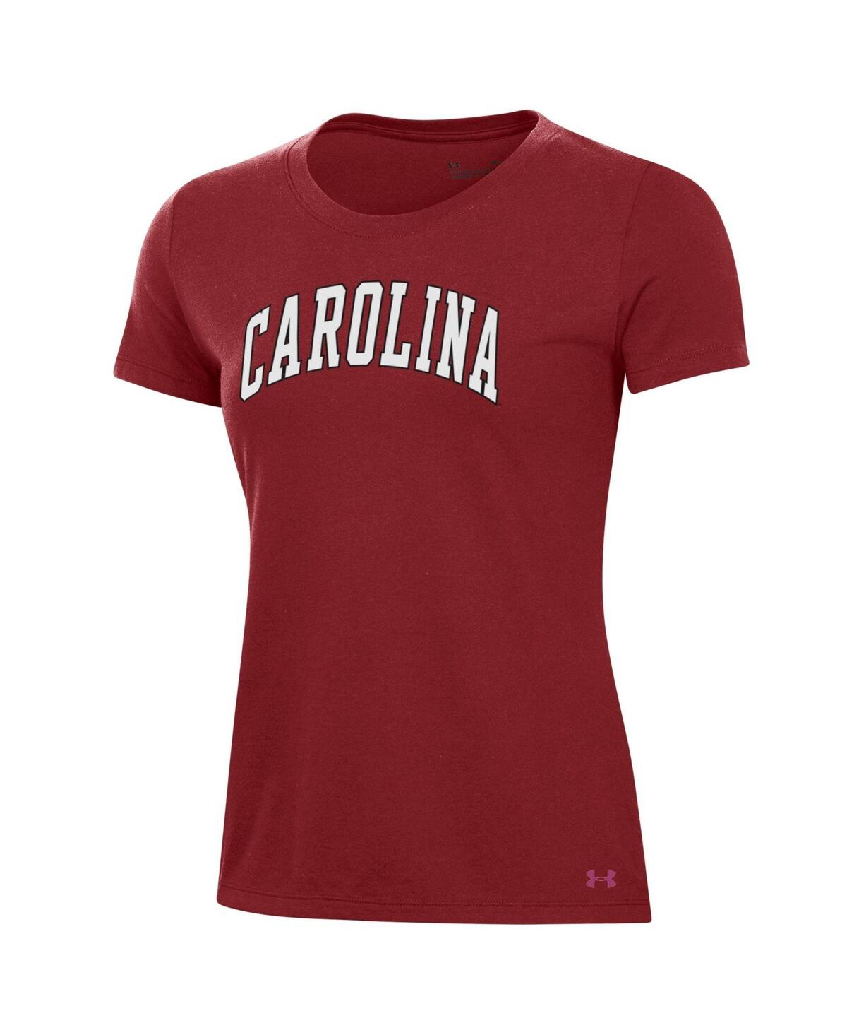 Under Armour Women's Garnet South Carolina Gamecocks Essentials 2-hit Performance T-shirt In Brown