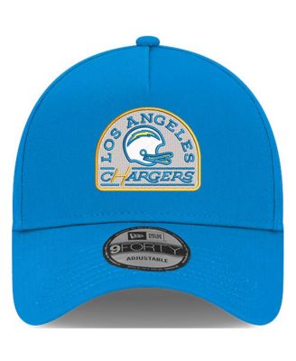 Men's Powder Blue Los Angeles Chargers Charger Power A-Frame 9FORTY Trucker Adjustable Hat