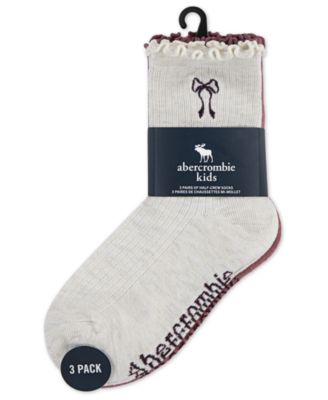 Girls' Half-Crew Lettuce Socks, 3-Pack Set