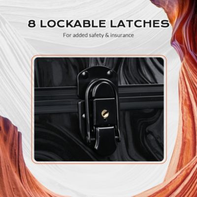 Rolling Makeup Train Case 4in1 Cosmetic Case