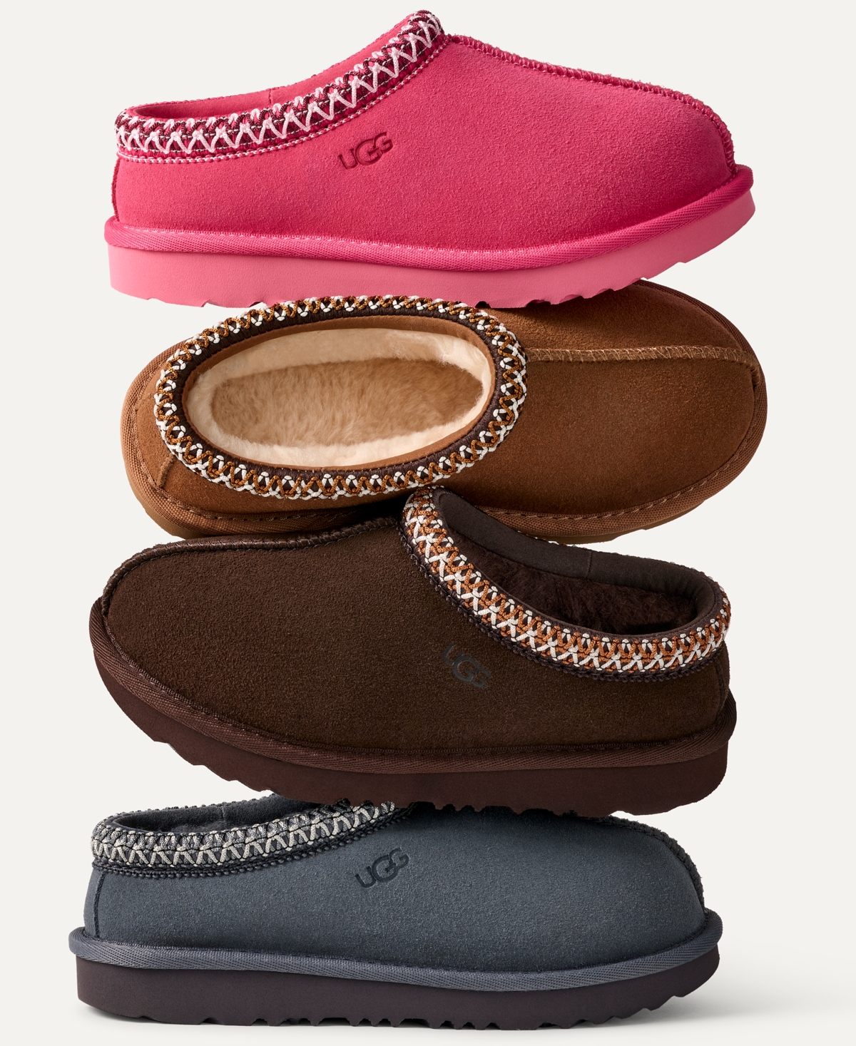 Ugg Little & Big Kids Unisex Tasman Ii Clog Slippers In Black