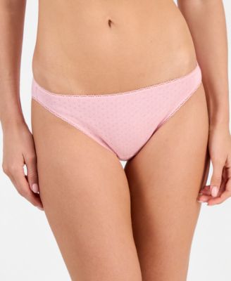 Women's Cotton Pointelle Bikini Underwear