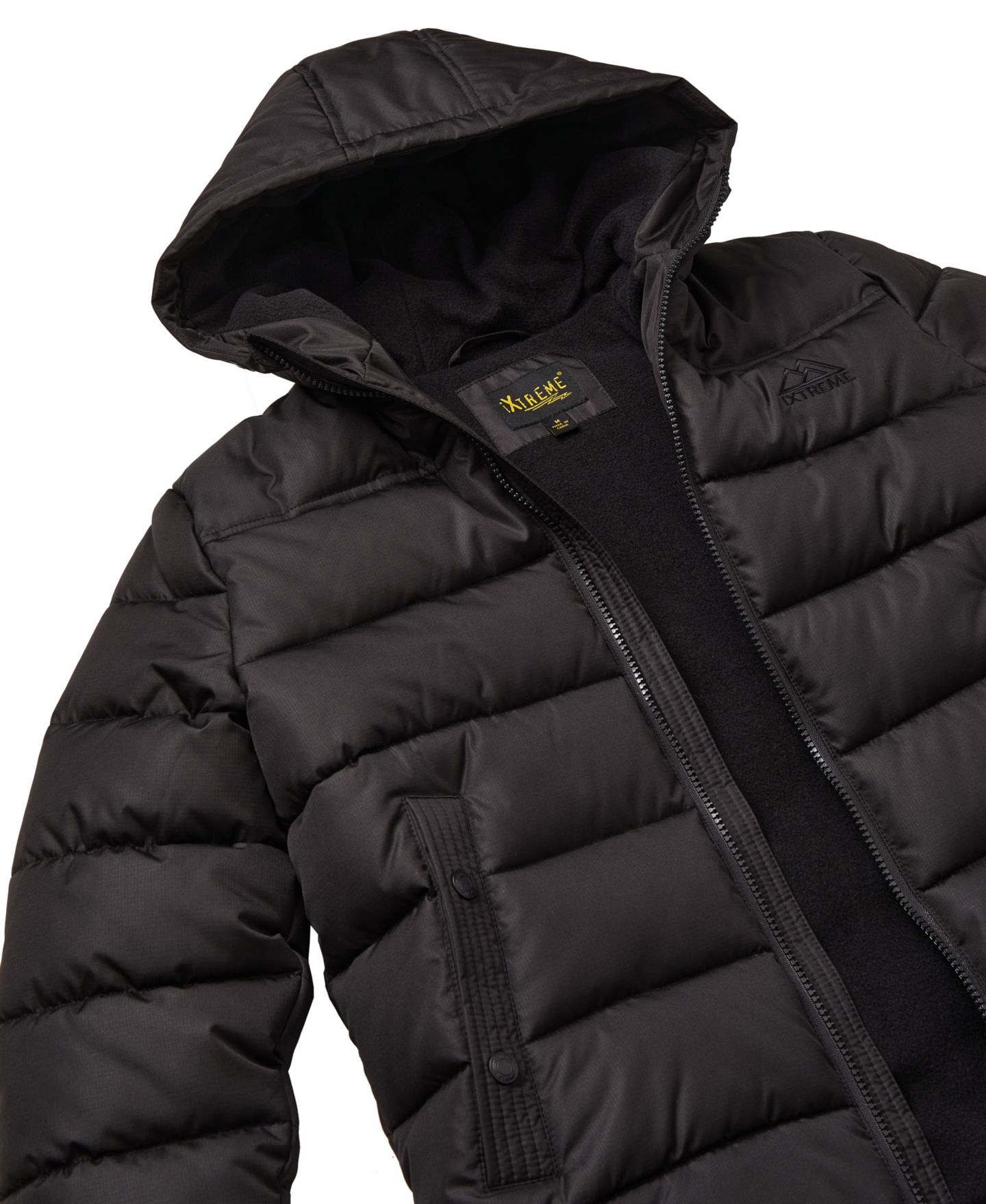 Куртка Ixtreme Ripstop Mini Puffer Jacket with Beanie для мальчиков, цвет: Чёрный — фото 4