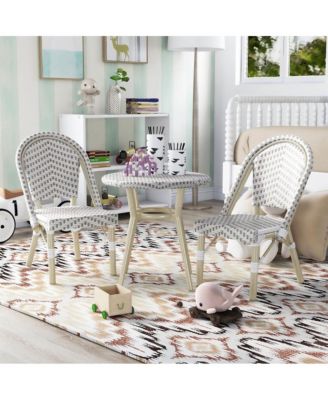 Dakie Aluminum 3-Piece Patio Kids Chair and Table Set