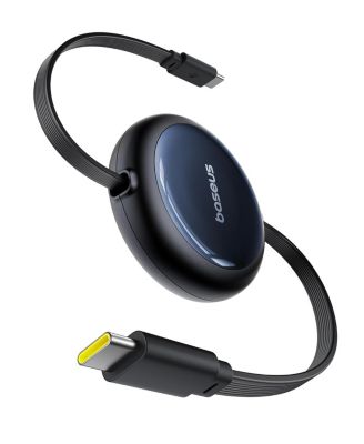 Retractable USB C Cable, 100W 4.9ft USBC to USBC Fast Charging Cable, 6-Stage Length Preset Retractable Type C Charger Cord