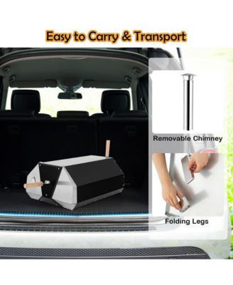 Outdoor Pizza Oven Machine 12'' Pizza  Grill Maker Portable with  Foldable legs