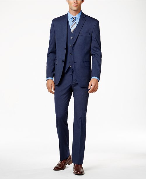 Alfani Men S Stretch Performance Solid Slim Fit Suit Separates