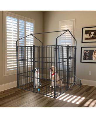 Waterproof Dog Kennel Outdoor Dog Playpen Enclosure with Roof,50x47.2x64.9''