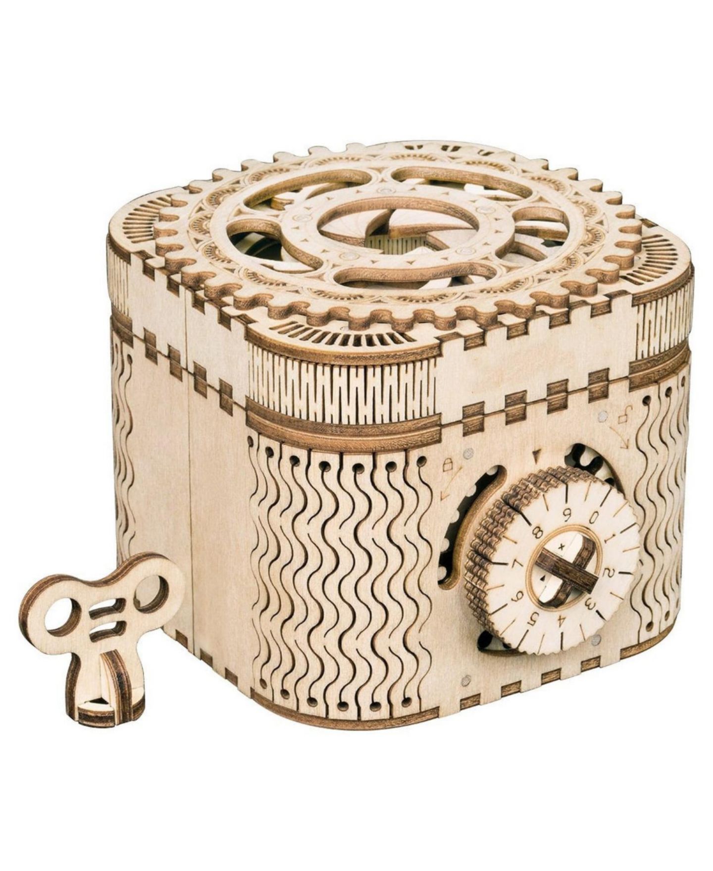 Детские конструкторы Robotime Treasure Box 123-Piece 3D Wooden Puzzle, Ages 14+ — фото 1