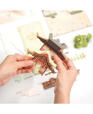 3D Jigsaw Puzzle DIY Book Nook Kit,DIY Dollhouse Bookend Stand DIY Bookshelf Insert Decor Gift for Teen Adults, 4.3"7.5"9.8