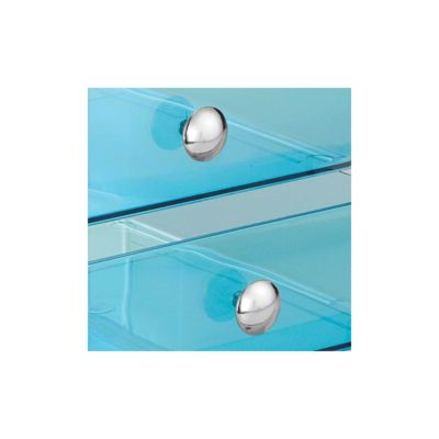 Stackable 3-Drawer Vanity Makeup Organizer - Aqua