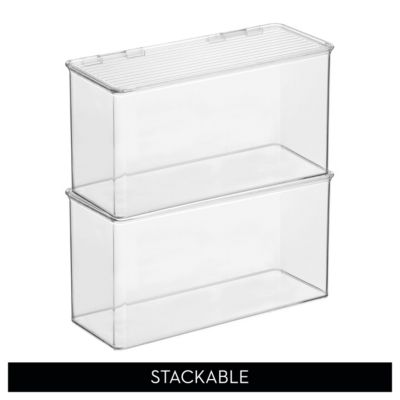 Stackable Hinged-Lid Pantry Storage Box