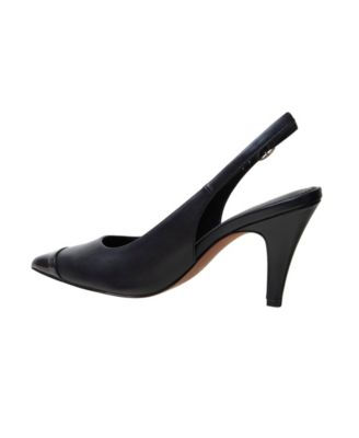 NIYKA Women's Mini Captoe Slingback Pumps