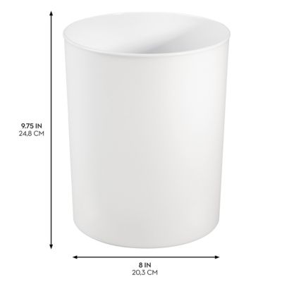 Small Round Plastic Bathroom Trash Can