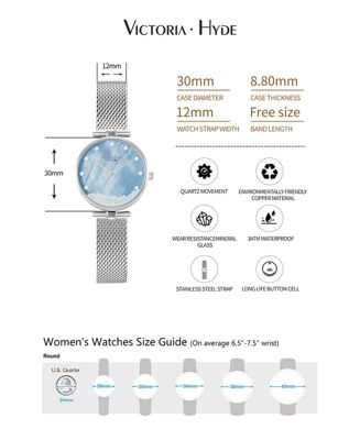Woman Watch 30mm Mother-of-pearl dial 60 pearls, Victoria Hyde