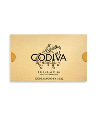 Assorted Chocolate Gold Gift Box, 15 Pieces